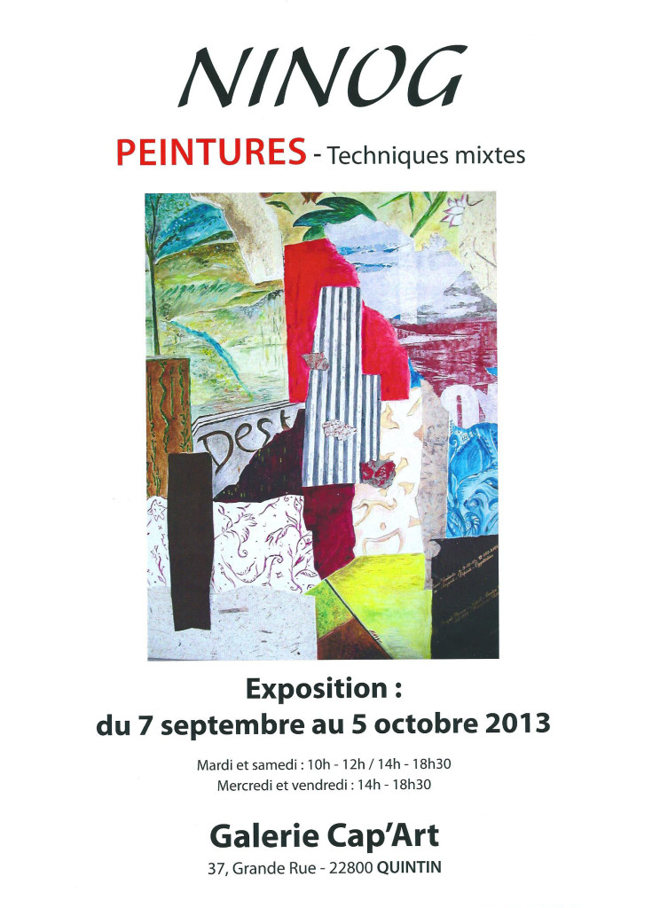 Affiche expo Quintin 2013