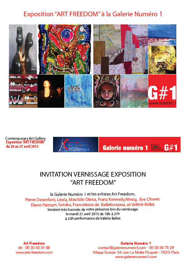 Affiche exposition ART FREEDOM Paris